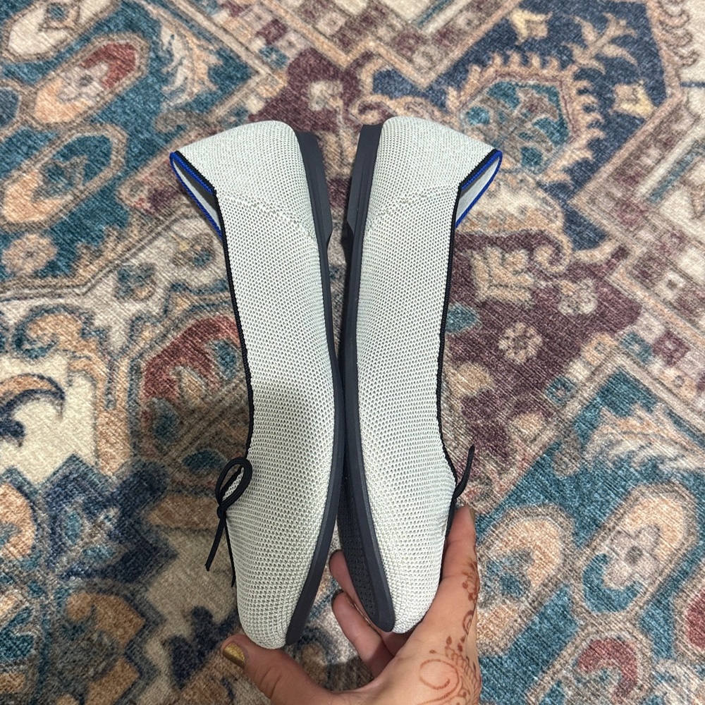 NEW • Rothy’s • The Ballet Flats Washable Diamond Metallic 9.5 Sparkly - Picture 3 of 6